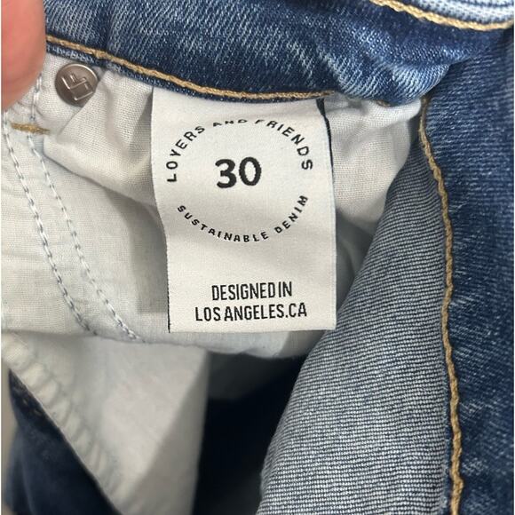 Lovers + Friends Mason High Rise Skinny Jeans Madrid Blue Women's Size 30 - Picture 13 of 15